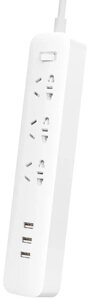 Подовжувач Xiaomi Mi Power Strip 27 W (3 розетки 3 USB) 1.8 m (MJCXB02QM, NRB4049CN) EU Plug Євро вилка