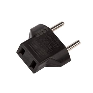 Адаптер USA2EU Plug з американською на євро розетку (PLG-USA2EU-BLK)