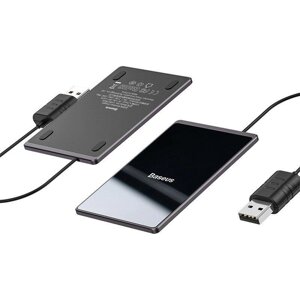 Бездротовий зарядний пристрій Baseus Card Ultra-thin Wireless Charger 15W