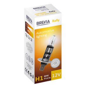 Галогенная лампа для авто Brevia 12010RC - H1 12V 80W P14.5s Rally CP