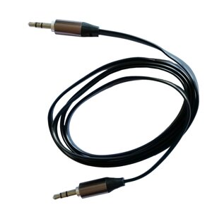 AUX-кабель 2E 3.5x3.5 штекер тато 1m чорний