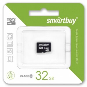 Картка пам'яті micro SDHC Smartbuy 32 GB Class 10 (без адаптера)