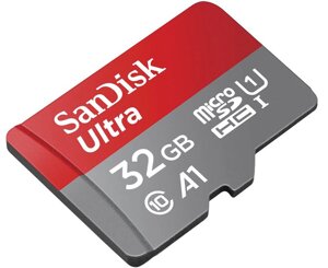 Картка пам'яті SanDisk MicroSDHC 32 GB Ultra A1 + SD adapter SDSQUNC-032G-ZN3MN