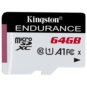 Картка пам'яті MicroSD Kingston endurance 64 GB 95MB/s SDCE/64GB