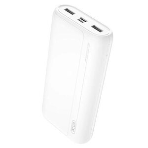 Зовнішній акумулятор power bank XO PR122 20000 mAh білий