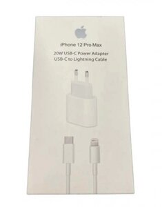 СЗУ 2-в-1 Apple Power-Delivery Adapter (+ PD кабель) 1*PDout 20W PD2.0 BarCode/Original Box