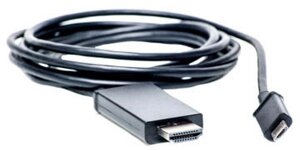 MHL-перехідник адаптер PowerPlant microUSB — Hdmi на 1.8 метра