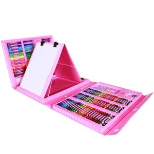 Набір канцелярських товарів для малювання з мольбертом Art Set Pink