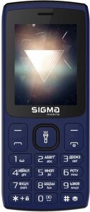 Телефон кнопковий Sigma X-style 34 NRG TYPE-C синій