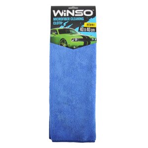 Ганчірка з мікрофібри Winso, 40x40 см, синя