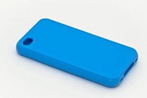 Чохол-накладка силікон для iPhone 4/4S синя