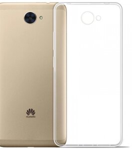 Чохол-накладка силіконова для Huawei Y7-2017 прозорий бампер