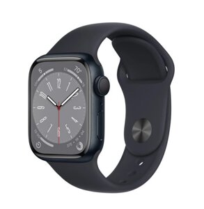 Смартгодинник Apple Watch Series 8 GPS 41 mm Midnight Aluminum Case w. Midnight Sport Band M/L (MNU83) Чорні