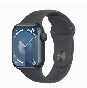 Смартгодинник Apple Watch Series 9 GPS 41 mm Midnight Aluminum Case w. Midnight Sport Band M / L (MR8X3)