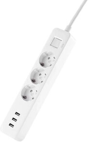 Подовжувач Xiaomi Mi Power Strip 3 розетки + 3 USB XMCXB04QM NRB4030GL