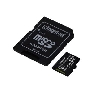 Картка пам'яті швидкісна microSDXC Kingston Canvas Select Plus 64 Gb швидка