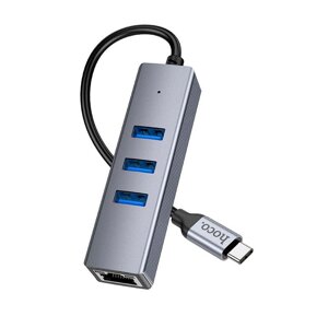 HUB адаптер Easy link Type-C Gigabit network adapter HB34 (Type-C to USB3.0*3+RJ45)