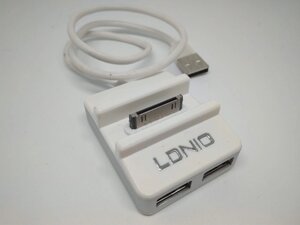 Зарядна + підставка iPhone 3 3 3s 4 4 4s док-станція 30 pin + 2 usb LDNIO SY-c20