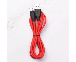 Дата кабель Hoco x21 plus Usb Type-C 2 A 2 метри недорогий варіант червоний