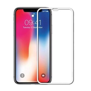 Захисне скло 5D iPhone 11 Pro/X/XS білий