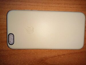 Чохол-накладка прогумована оригінальна iPhone 6 6 г під шкіру бежева
