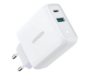 Зарядний пристрій UGREEN CD170 38W USB/Type-C білий