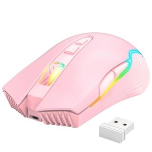 Миша ONIKUMA Gaming wireless CW905 RGB рожева