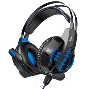 Наушники HOCO gaming Cool tour headphones LED W102