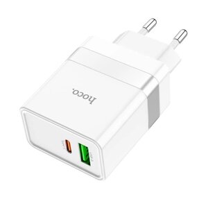 Адаптер мережевий HOCO Extension speed charger N21 1 USB + 1 Type-C 30 W