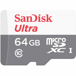 Картка пам'яті SanDisk 64 GB microSDXC UHS-I Ultra SDSQUNR-064G-GN3MN