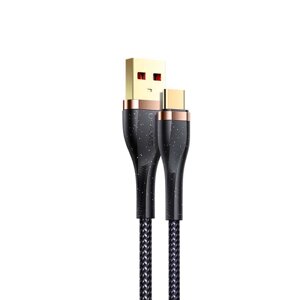 Кабель USAMS Type-C Aluminum Alloy Charging & Data Cable US-SJ488 U64 1.2m 3A чорний