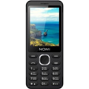 Телефон кнопковий Nomi i2820 Black (чорний)