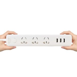 Подовжувач Quan Ba Power Strip 3 розетки 3 USB 1.8m