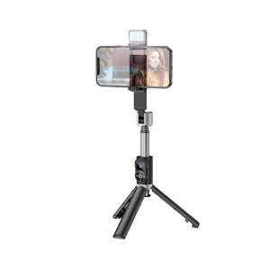 Селфи-монопод HOCO aluminum alloy fill light live broadcast holder K16 |Bluetooth|