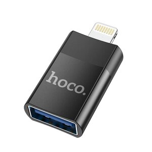 Перехідник HOCO Lightning to USB female adapter UA17 адаптер тато