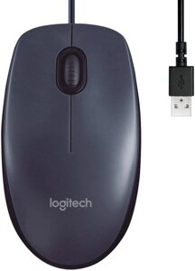 Миша дротова Logitech B100 чорна