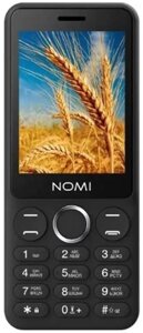 Телефон кнопковий Nomi i2830 Black (чорний)