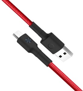 Micro USB Кабель зарядний ZMI AL603 braided cable червоний 1 метр