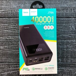 Зовнішній акумулятор Power Bank Hoco J78A Outstanding fully 40000 mAh