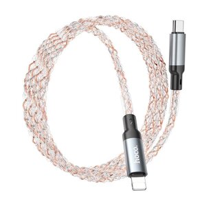 Кабель HOCO Type-C to Lightning Shine PD charging data cable U112 |1m, 20W/3A|