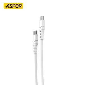 Захищений кабель Aspor A098 — usb-c to usb-c білий