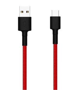 Кабель посилений Xiaomi Mi Type-C Braided Cable червоний нейлонове обплетення