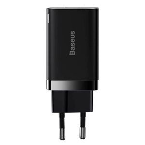 Зарядний пристрій Baseus Super Si 30 W 1 USB-C PD вихід — блок адаптер чорні