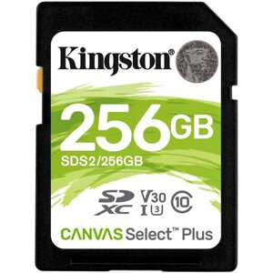 Карта пам'яті Kingston Kingston Canvas Select Plus 256Gb class 10 V10 256GB Class 10 UHS-I (U1) V10