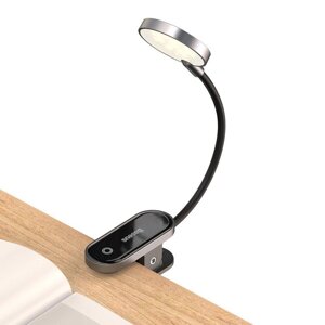 Настільний світильник Baseus Comfort Reading Mini Clip Lamp темно-сірий DGRAD-0G