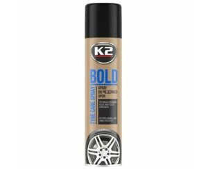 Засіб догляду за шинами (аерозоль) k2 BOLD SPRAY 600 мл