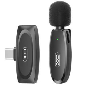 Бездротовий мікрофон XO MKFO8A Type-C wireless Collarclip чорний