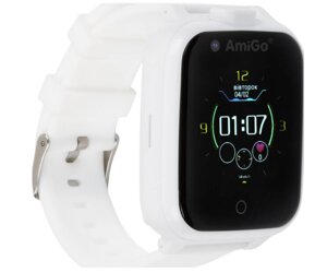 Дитячий смарт-годинник із відеодзвінком AmiGo GO006 GPS 4G Wi-Fi VIDEOCALL White Білий