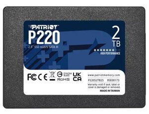 SSD накопитель 2 Tb 2.5" SATA3 PATRIOT P220 P220S2TB25