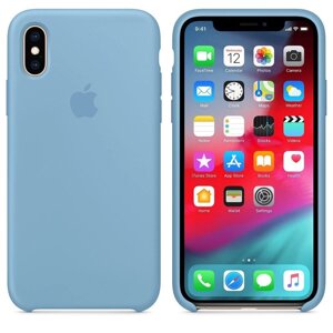 Чохол накладка Soft Silicone case для iPhone X/Xs corn flower колір номер 53